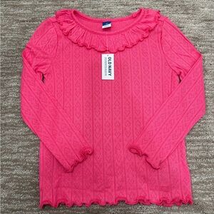 Old Navy Fuchsia Long Sleeve Kids Top